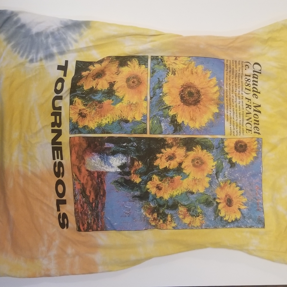 Sunflower claude Monet tshirt